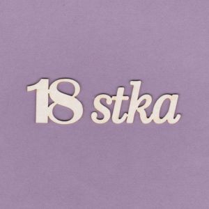 Tekturka Crafty Moly Napis G2 - Osiemnastka